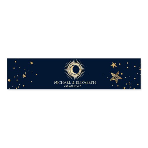 Celestial Gold Sun And Moon Stars Napkin Bands