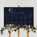 Celestial Gold Wedding Seating Chart at Zazzle