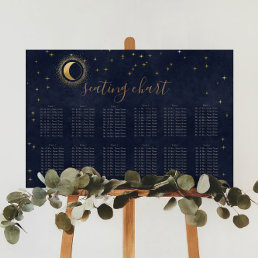 Celestial Gold Wedding Seating Chart