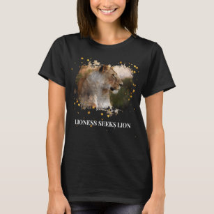 *~* Celestial Golden Artistic AP23 LIONESS Art T-Shirt