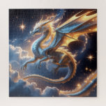 Celestial Golden Dragon Puzzle - Luxury Fantasy Ar<br><div class="desc">Immerse yourself in the beauty of a majestic golden dragon soaring through a celestial sky filled with glowing stars and mystical clouds. This highly detailed, luxury fantasy art puzzle features vibrant colors, intricate scales, and a powerful sense of depth, creating a stunning challenge for puzzle enthusiasts and fantasy lovers alike....</div>