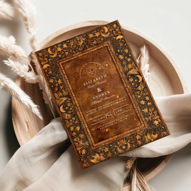 Celestial Gothic Baroque Wedding Invitation (Creator Uploaded)