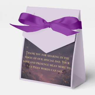 Celestial Gothic Moon Wedding Thank You Favor Bag Boxes