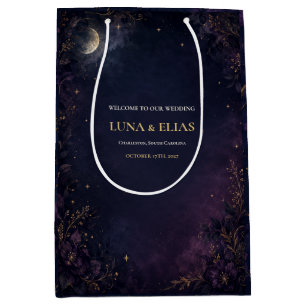 Celestial Gothic Moon Wedding Welcome Gift Bag