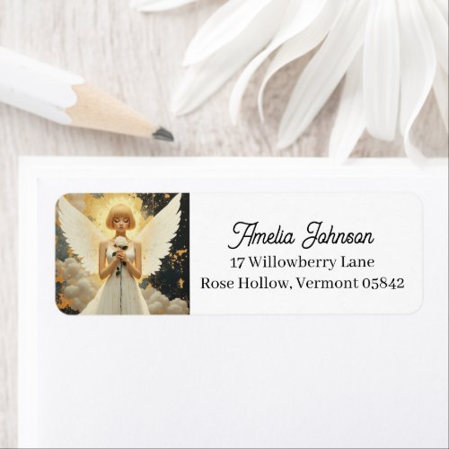 Celestial Grace | Pretty Angel and Rose Label