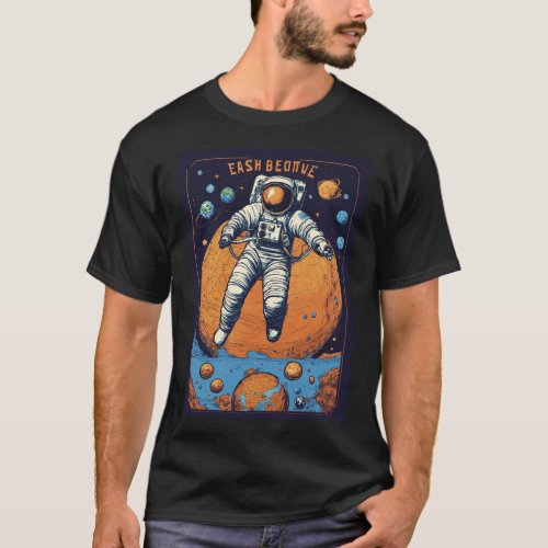 Celestial Gravity Spacewalk T_Shirt Design