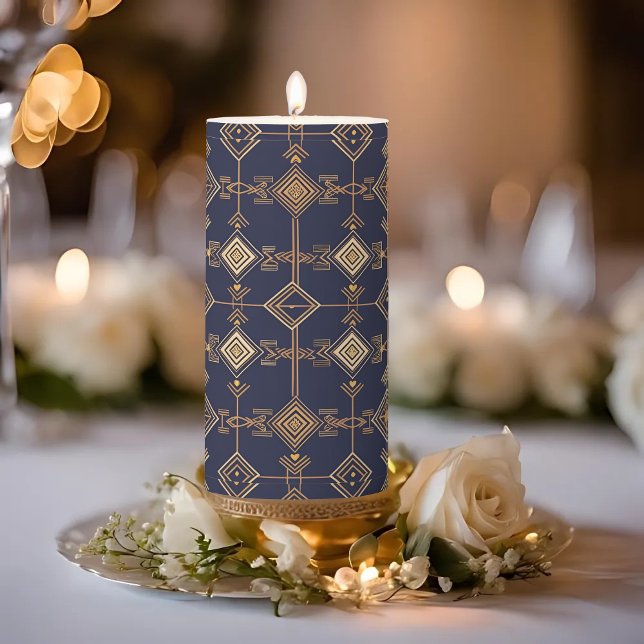 Celestial Grid Medium Pillar Candle (Creator Uploaded)