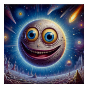 Celestial Grin Poster