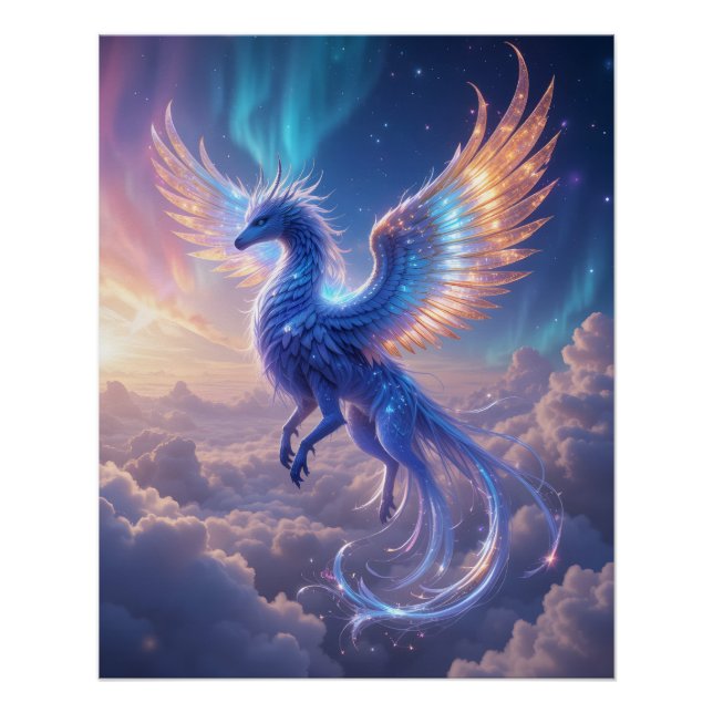 Celestial Gryphon Soar Poster (Front)