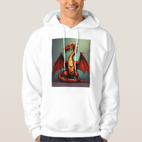 Celestial Guardian A Majestic Chinese Dragon  Hoodie