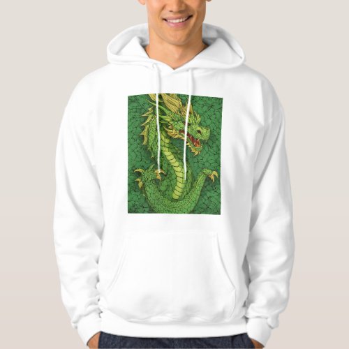 Celestial Guardian A Majestic Chinese Dragon  Hoodie