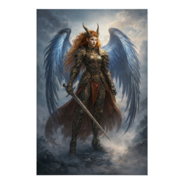 Celestial Guardian Angel – Epic Fantasy Poster (Front)