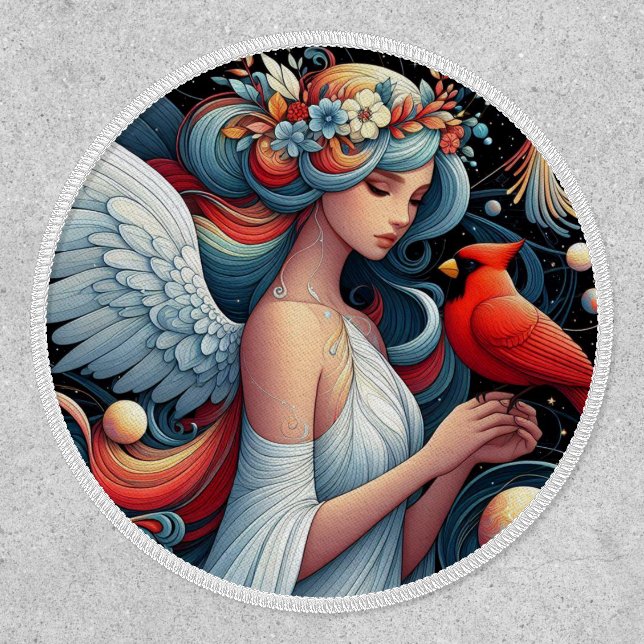 Celestial Guardian Angel with Cardinal Patch (Front)