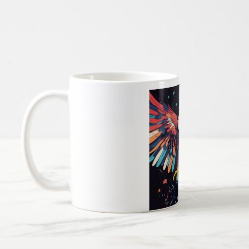 Celestial Guardian Eagles Wings Coffee Mug