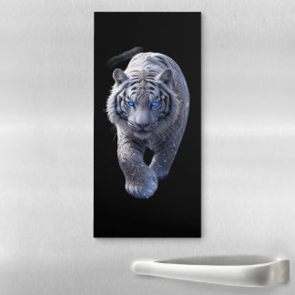 Celestial Guardian: Mythic White Tiger Magnetic Notepad