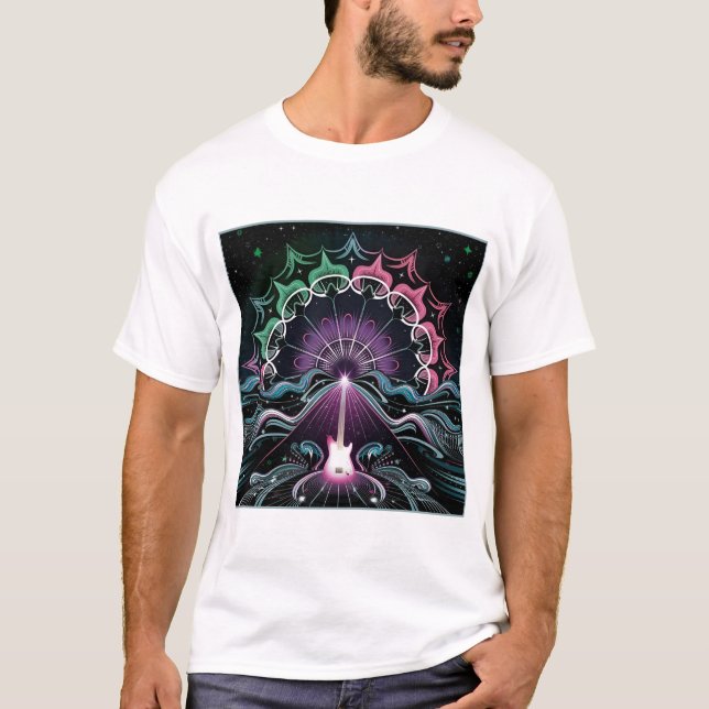 Celestial Guitar Symphony T-Shirt (Front)
