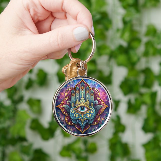 Celestial Hamsa  Keychain (Hand)