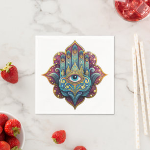 Celestial Hamsa  Napkins