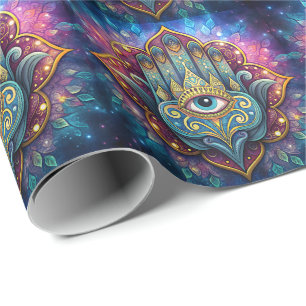 Celestial Hamsa Wrapping Paper