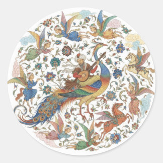 Celestial Harmony Classic Round Sticker