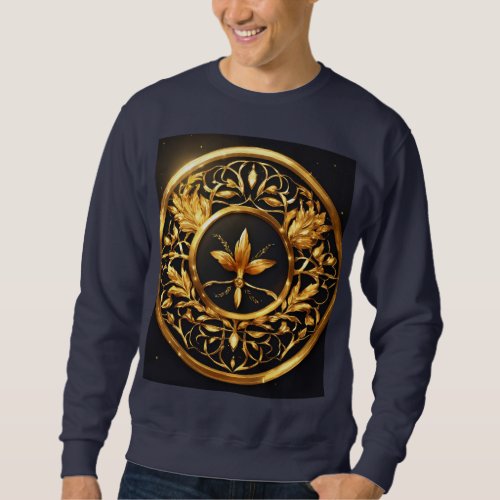 Celestial Harmony Gravity_Inspired Planet_Moon Em Sweatshirt