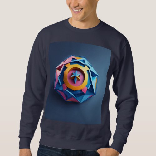 Celestial Harmony Gravity_Inspired Planet_Moon Em Sweatshirt