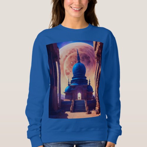 Celestial Harmony Gravity_Inspired Planet_Moon  Sweatshirt
