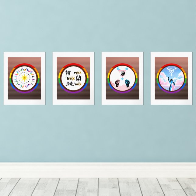 Celestial Harmony & Queer Magic Gallery Set (Wood Floor)
