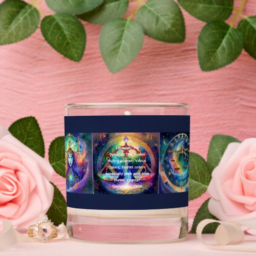 Celestial Harmony Scented Candle for Libra