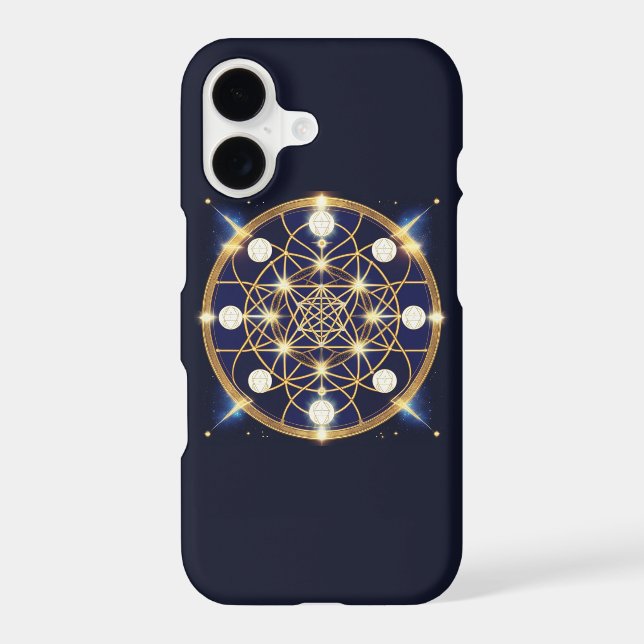 Celestial Harmony – The Light Within the Grid Iphone Case (Back)