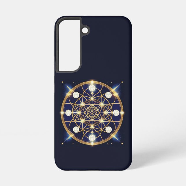 Celestial Harmony – The Light Within the Grid Samsung Galaxy Case (Back)