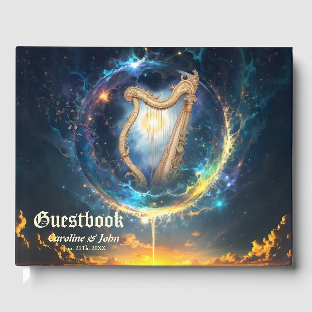 Celestial Harp of the Moonbound Skies.  Guest Book (Front)