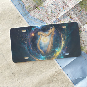 Celestial Harp of the Moonbound Skies. License Plate