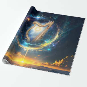 Celestial Harp of the Moonbound Skies. Wrapping Paper