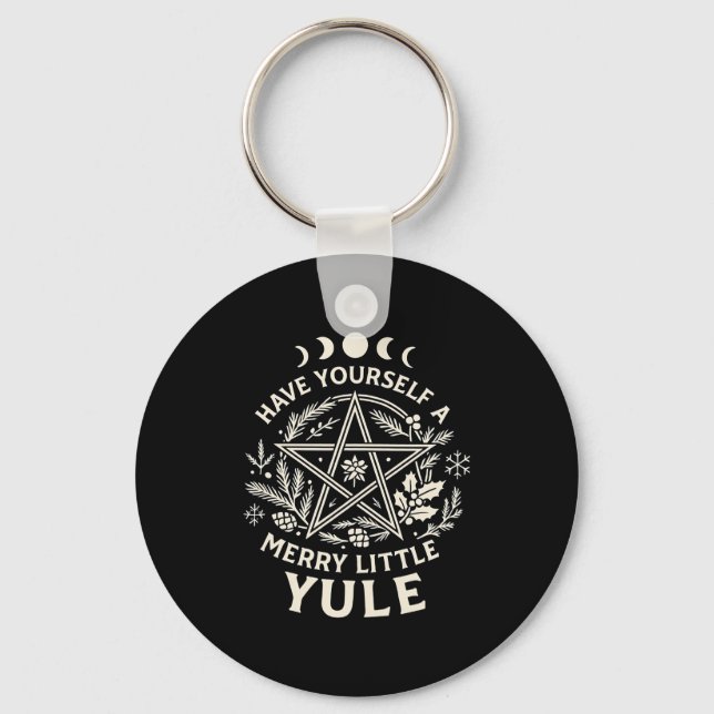 Celestial Have Yourself A Merry Little Solstice Yu Keychain (Front)