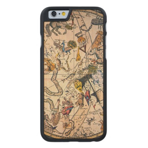 Celestial Hemisphere 1790 Carved Maple iPhone 6 Case