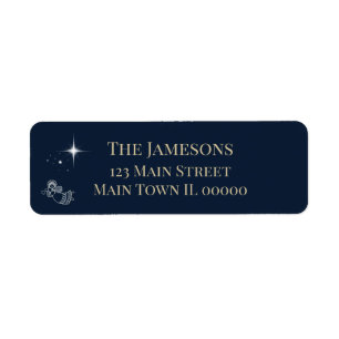 Celestial Herald Angel Star Icon Label