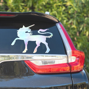 Celestial Holographic Rainbow Unicorn XL Vinyl Sticker