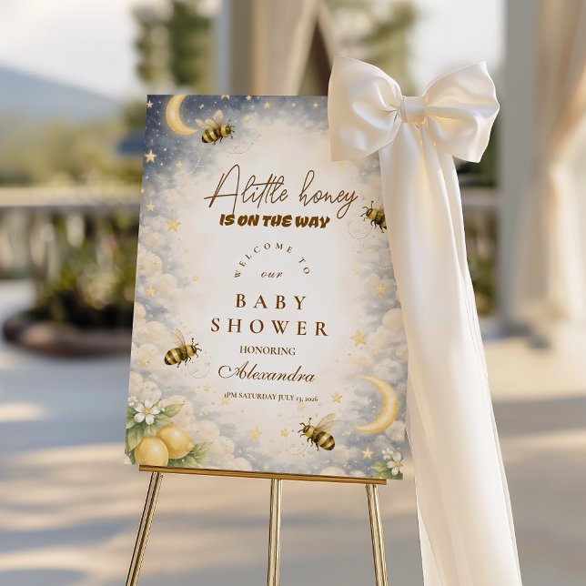 Celestial Honey Bee Baby Shower Foam Board (Creator Uploaded)