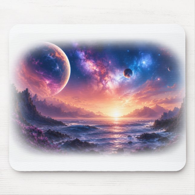 Celestial Horizon Galaxy Mouse Pad (Front)