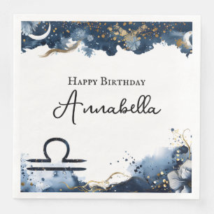 Celestial Horoscope Scorpio Birthday Paper Dinner Napkins
