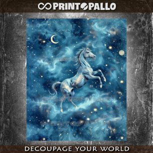 Celestial horse in Space  Tissue Paper