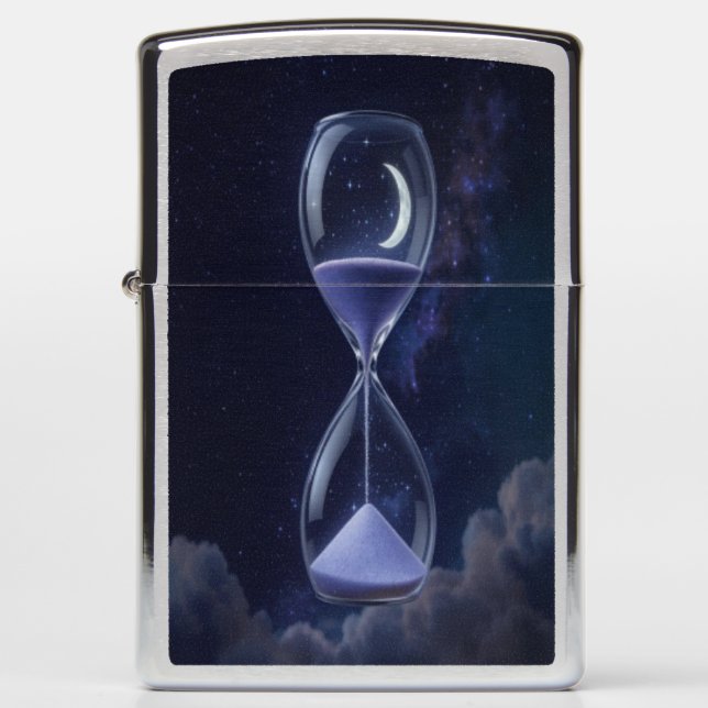 Celestial Hourglass Zippo Lighter (Front)
