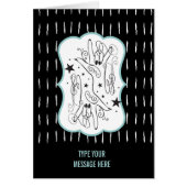 Celestial ILY Handshape. Personalization Cards (Front)