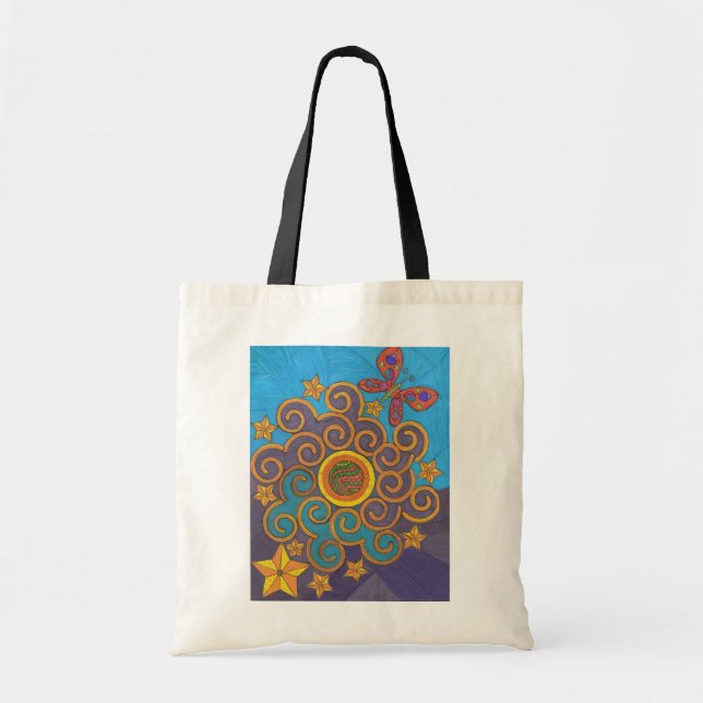 Celestial Indie Art Tote Bag (Front)