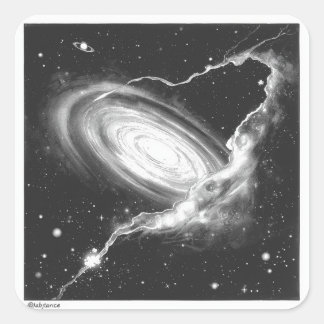 Celestial Ink Dreams Square Sticker