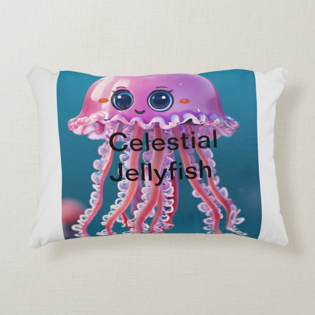  Celestial Jellyfish Accent Pillow (Front)