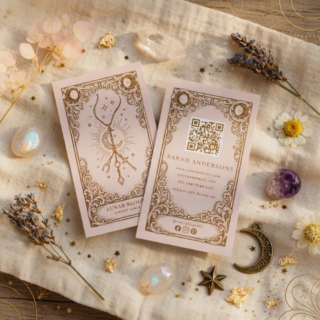 Celestial Jewelry Business Card | Mystical Moon  (Creator Uploaded)