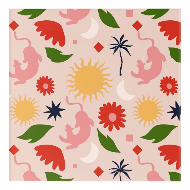 Celestial Jungle Acrylic Print (Front)