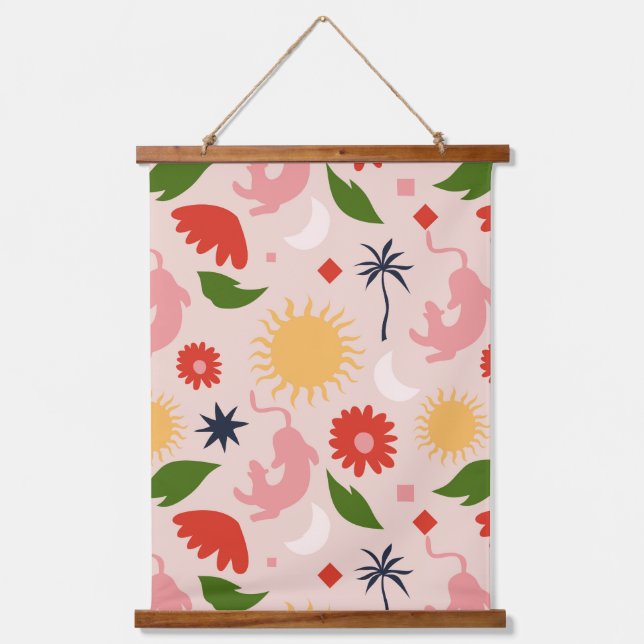 Celestial Jungle Hanging Tapestry (Front)